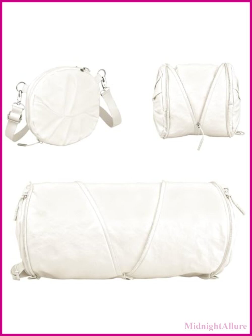 Expandable Crossbody Bag Waterproof Nylon Sling Purse Unisex Travel